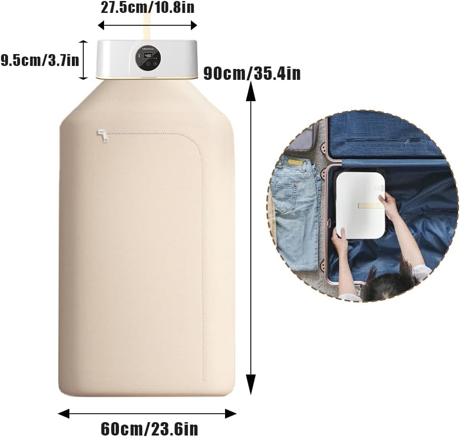 Portable Clothes Dryer, Compact Mini Laundry Dryer Adjustable Timer