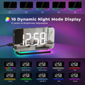 Plugwell Modern LED Digital Projection Alarm Clock