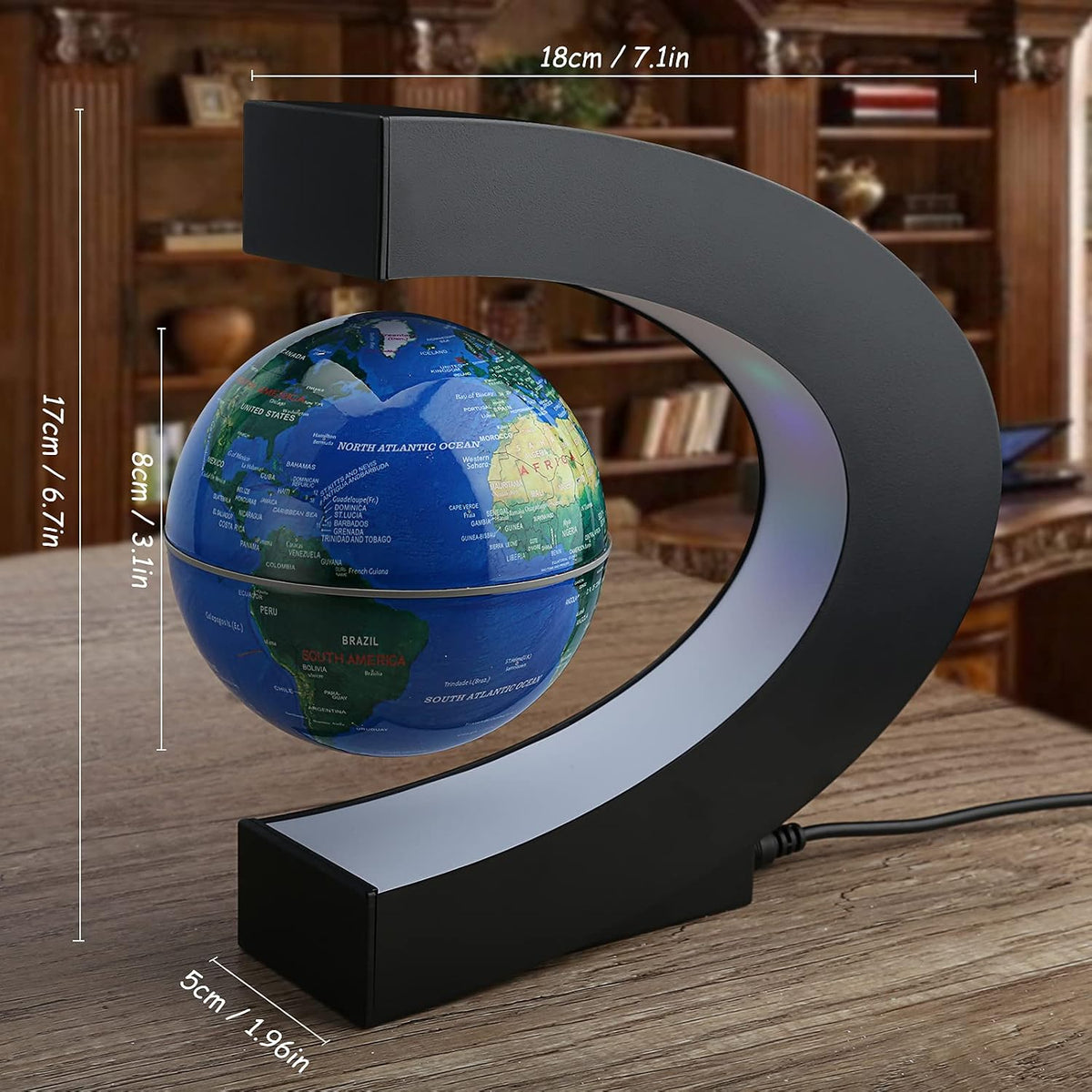 Novelty Gifts for Boys, Girls, Magnetic Levitation Floating Globe
