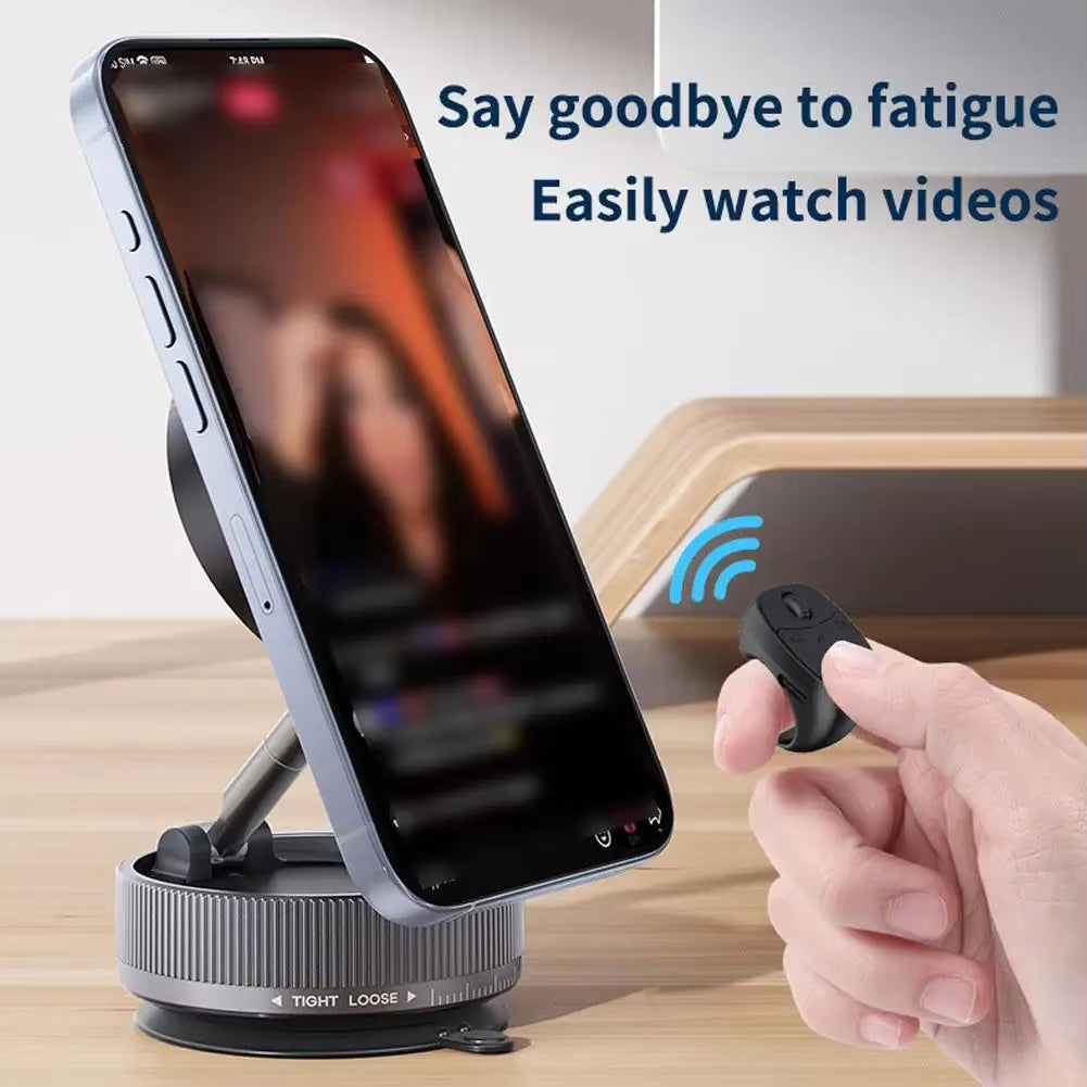 Cell Phone Scrolling Ring Wireless Finger Shutter Remote Control Page Turner Mobile Phone Controller Bluetooth for Travel