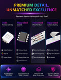 Plugwell 130FT Smart IC RGB LED Strip Lights