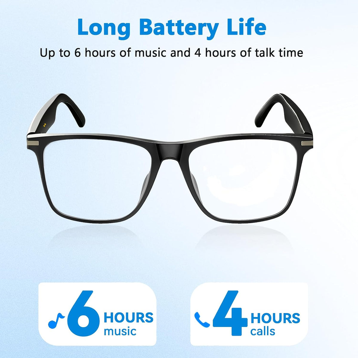 AI Glasses for Men & Women, Smart Glasses Powered by Chatgpt, Bluetooth Glasses with Real-Time Translation, Music&Calls, Photochromic Lens for Daily Use, Travel