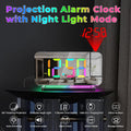 Plugwell Modern LED Digital Projection Alarm Clock