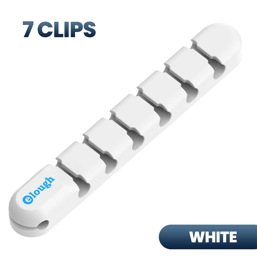 Cable Organizer Desktop Cable Management Silicone USB Cable Winder Clips Cable Holder for Mouse Headphone Wire Holder Organizer