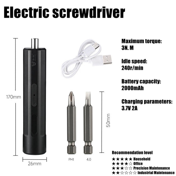 Plugwell Cordless Portable Electric Precision Screwdriver