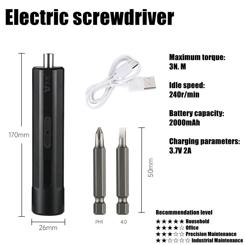 Plugwell Cordless Portable Electric Precision Screwdriver