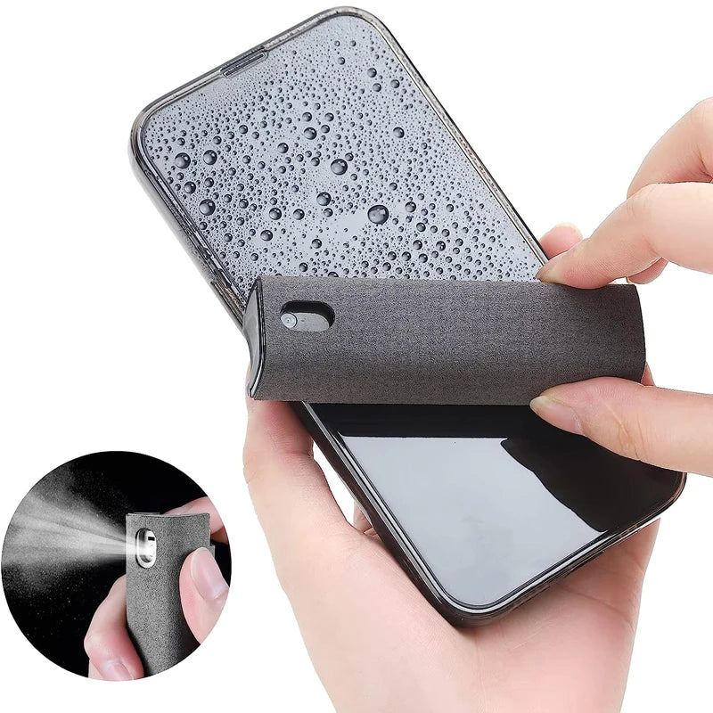 2 in 1 Microfiber Screen Cleaner Spray Bottle Mobile Phone Tablet Computer Microfiber Cloth Cleaning Wipes for Iphone Samsung Mi