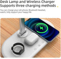 Plugwell 3-in-1 Wireless Charging LED Desk Lamp