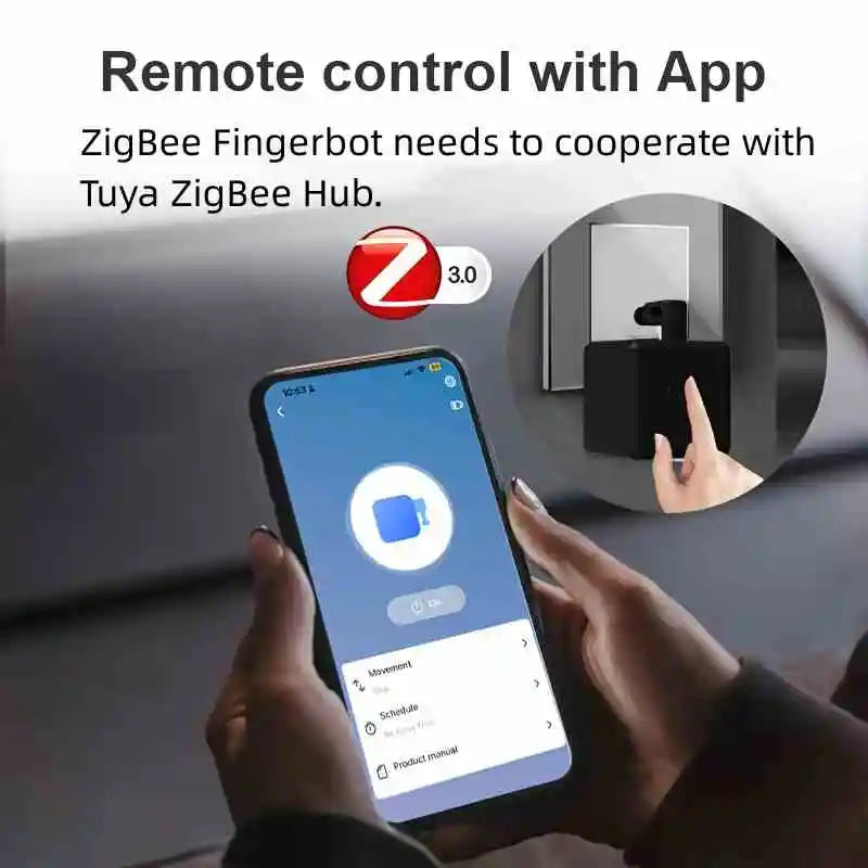 Zigbee Smart Fingerbot plus Switch Button Pusher Touch Arms Fingerbot for Tuya Smart Life Control Work with Alexa Google Alice