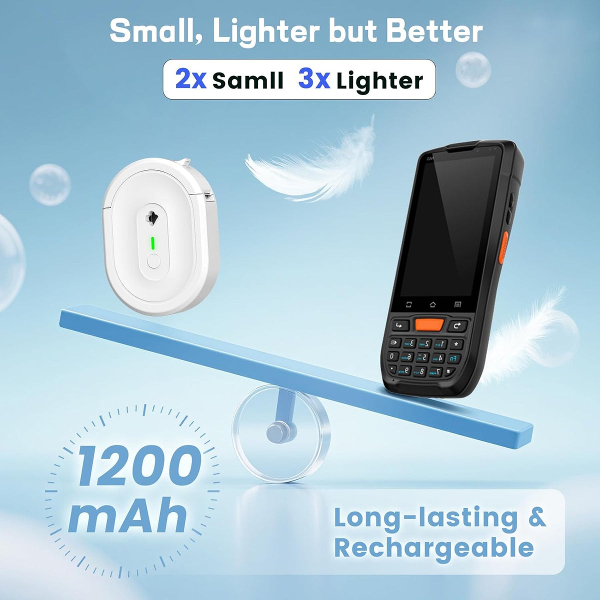 Bluetooth Label Maker Machine N12 Mini Thermal Label Printer, White