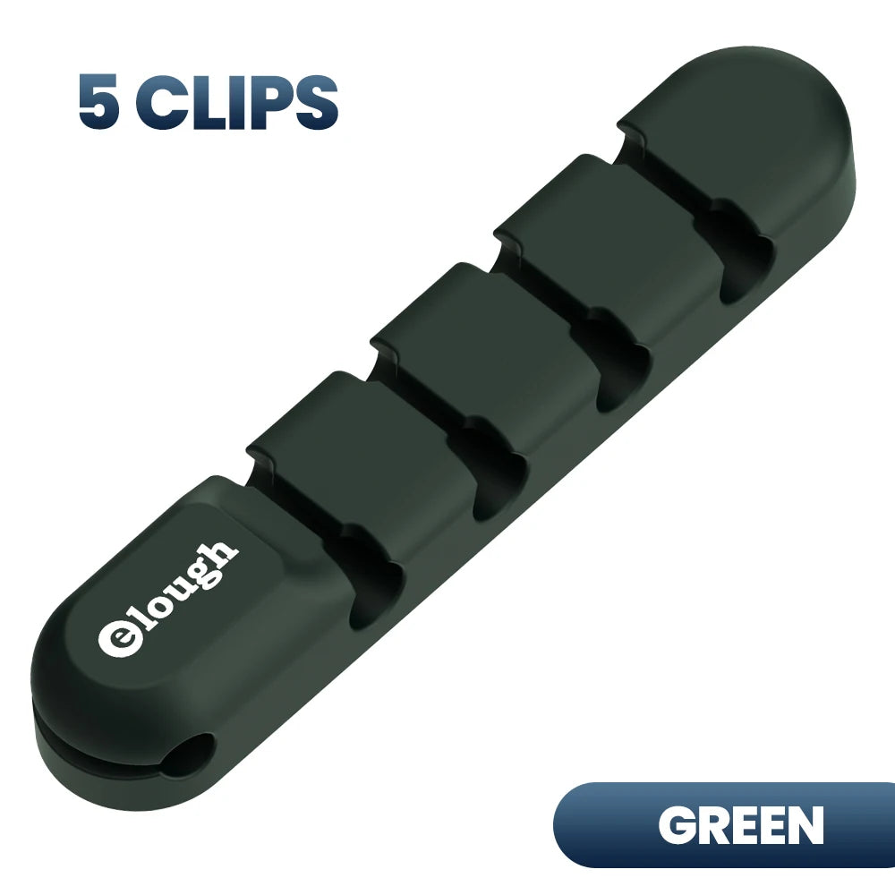 Cable Organizer Desktop Cable Management Silicone USB Cable Winder Clips Cable Holder for Mouse Headphone Wire Holder Organizer