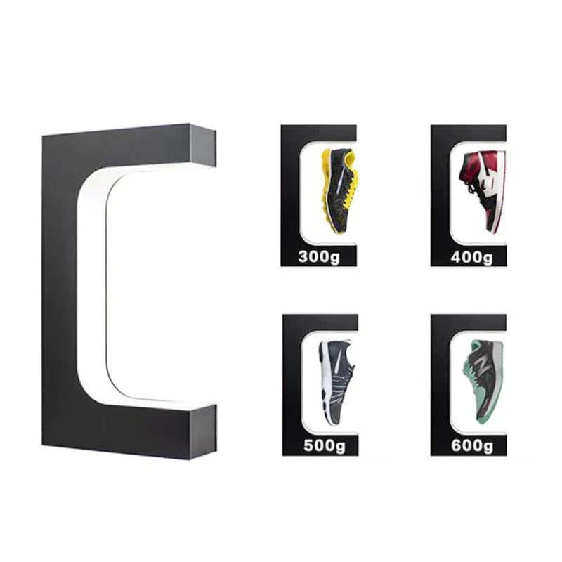 Plugwell™ 360° Rotating Magnetic Levitation Display Stand | Floating Shoe, Toy & Collectible Showcase