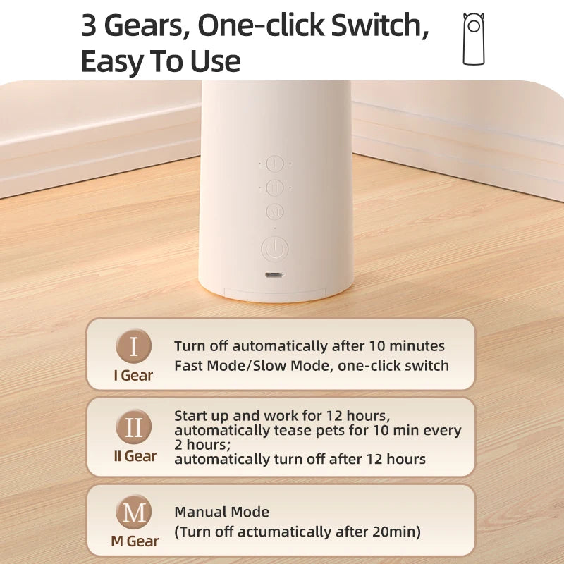 Plugwell™ Smart Automatic Laser Cat Toy & Interactive Pet Teaser