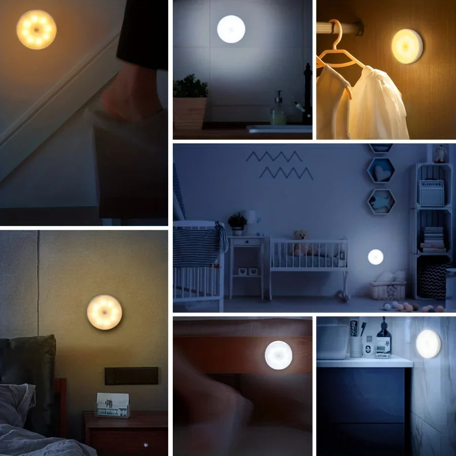 Plugwell™ Kabelloses LED-Nachtlicht mit Bewegungssensor & Magnetleuchte
