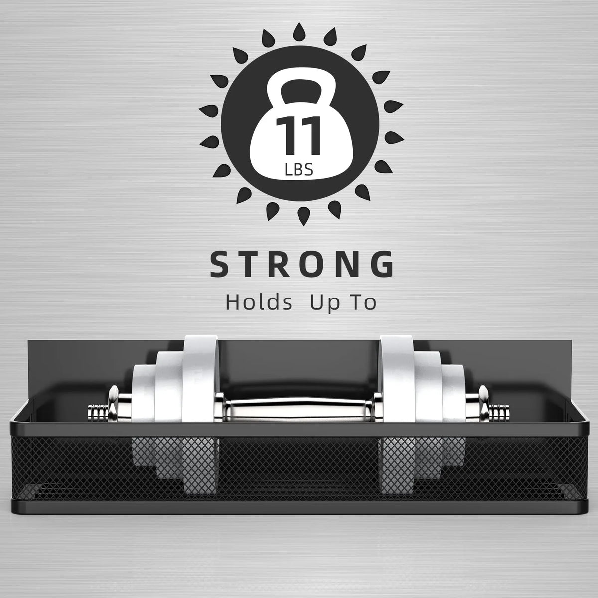 Magnetic Spice Rack for Refrigerator, Metal Strong Magnet Shelf, Space Saving Spice Organizer, Home Kitchen Laundry Room Storage