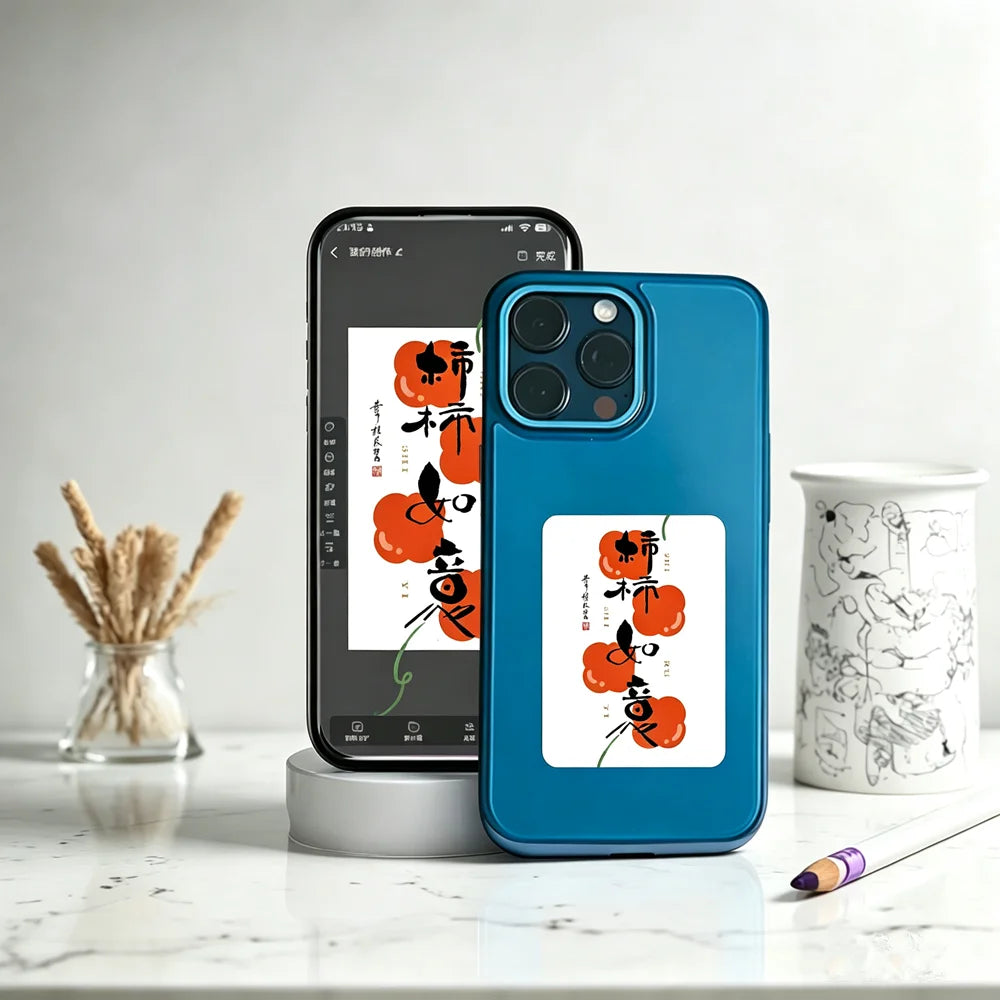 Plugwell™ NFC搭載E-Inkスクリーン iPhoneケース | iPhone用ワイヤレス画像転送スマートカバー