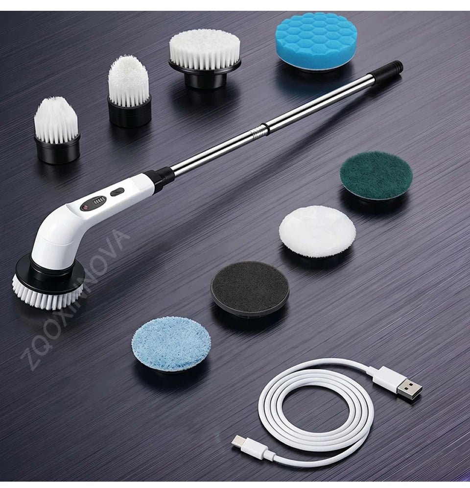 Plugwell™ Kabelloser elektrischer Reinigungsschrubber | Mehrzweck-Reinigungsbürste mit Reinigungsmittelspender