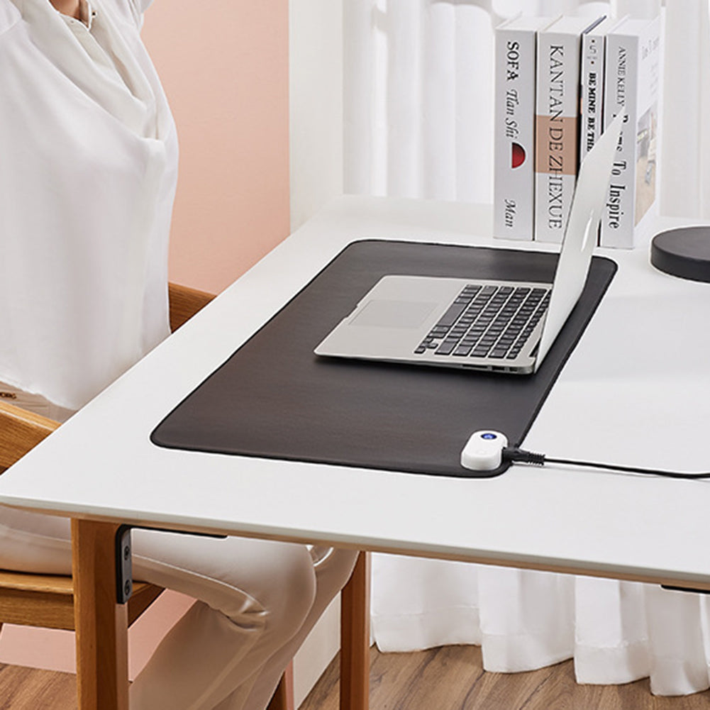 80*33cm Mouse Heating Table Pads 3-Temperature Control Winter Office Hand Warmer Large Game Mousepad Student Writing Warm Hand