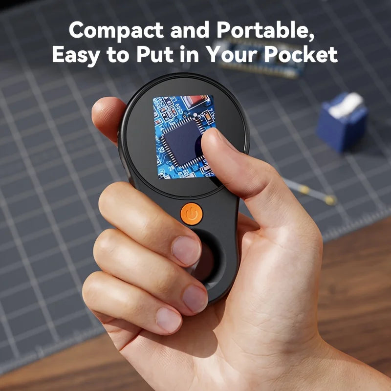 Plugwell™ Portable Handheld Digital Microscope | 500X Magnification & 2MP HD Lens for Maintenance, Welding & Testing