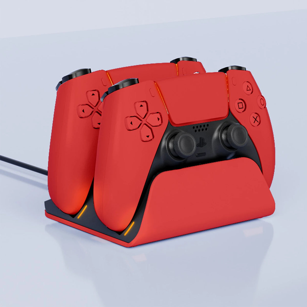 Schnelllade-Dock für PS5-Controller, kabellose Dual-Controller-Ladestation, Ladeständer-Zubehör für PlayStation 5