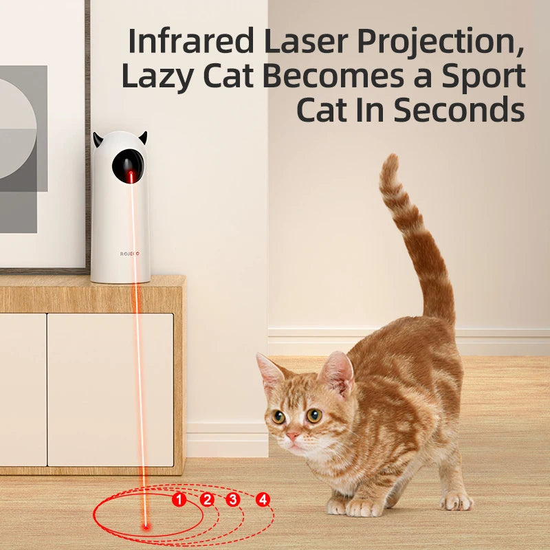 Plugwell™ Smart Automatic Laser Cat Toy & Interactive Pet Teaser