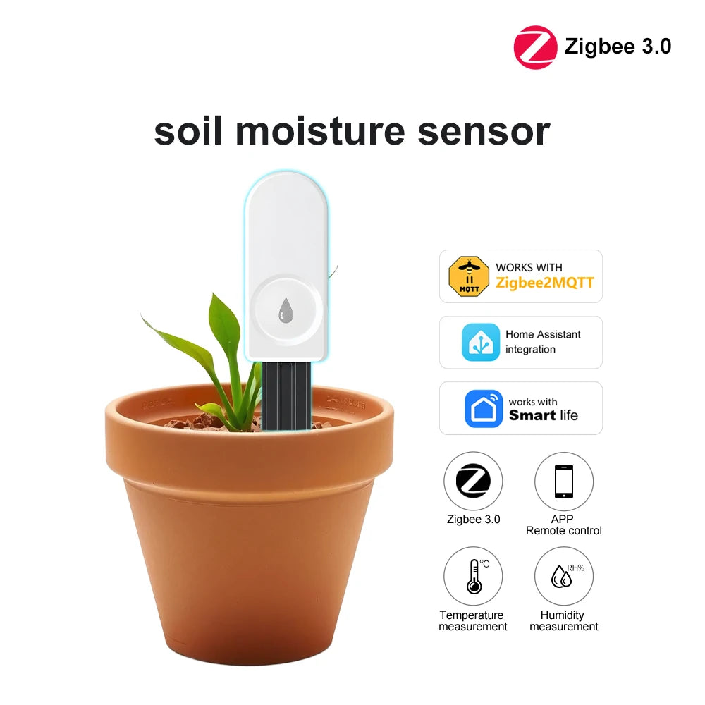 Plugwell™ Kabelloser Bodenfeuchte- und Temperatursensor für intelligente Bewässerung