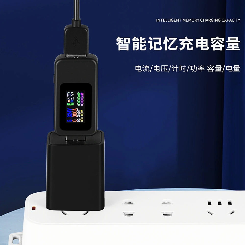 Plugwell™ 10-in-1 Digitales USB-C-Spannungs- und Strommessgerät