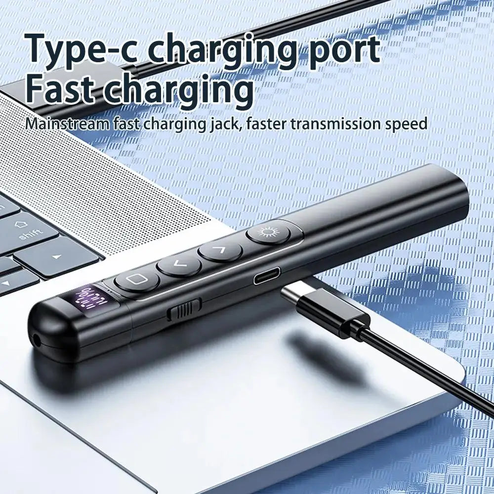 Plugwell™ Wireless Presentation Clicker & USB Laser Pointer PPT Presenter Pen