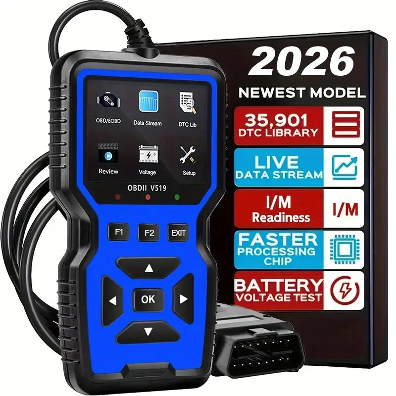 Plugwell™ Universal Automotive OBD2 Code Reader & Battery Voltage Tester