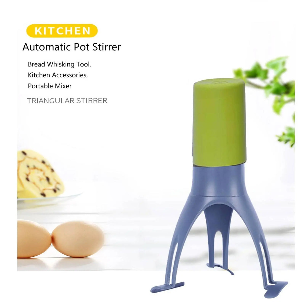 Dreibeiniger Pfannenrühhrer, automatischer Rühhrer, zeitsparendes automatisches Rührwerkzeug für Pfannen, Suppen, Saucen und zum Kochen
