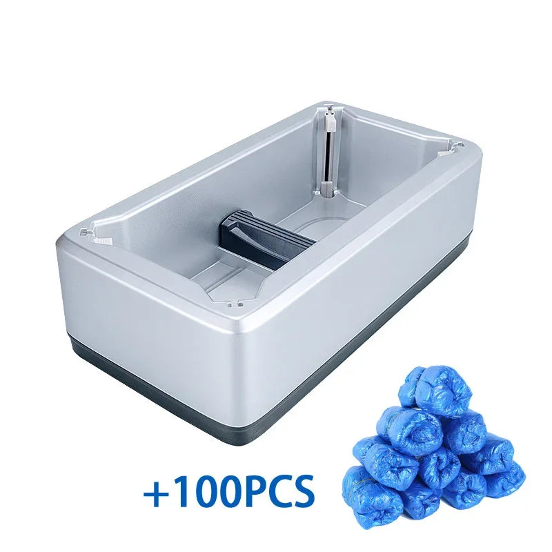 Plugwell™ Automatic Hands-Free Shoe Cover Dispenser & 100-Piece Set
