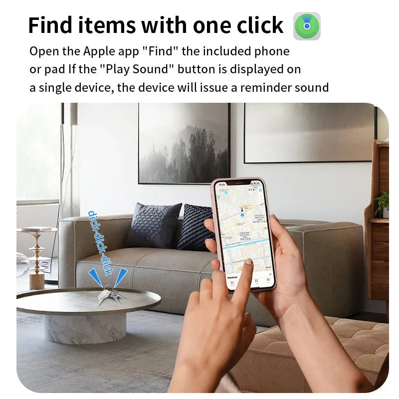 Localisateur intelligent iOS Plugwell™ pour bagages, clés et sacs