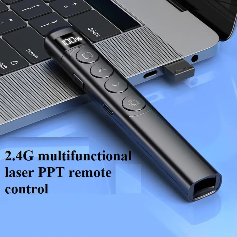 Plugwell™ Wireless Presentation Clicker & USB Laser Pointer PPT Presenter Pen