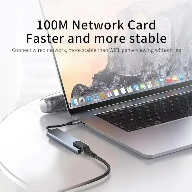 Plugwell™ 8-in-1 Type-C USB Hub & 4K HDMI Adapter