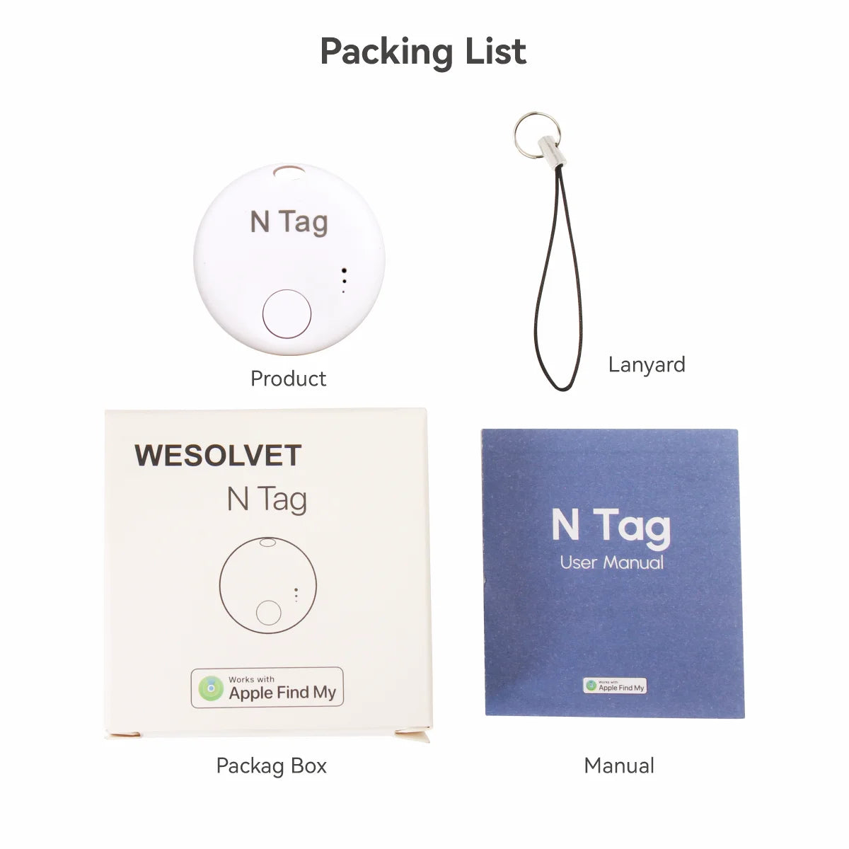 Localisateur intelligent iOS Plugwell™ pour bagages, clés et sacs
