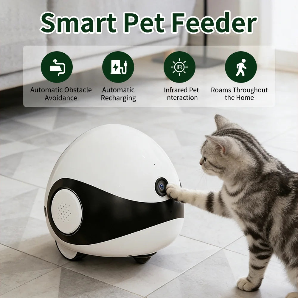 Baby WIFI 2MP Camera Robot for Dog Cat Baby 1080P Wifi 2.4G 360° Home Pet Camera Startlight Night Vision CCTV Pet Camera