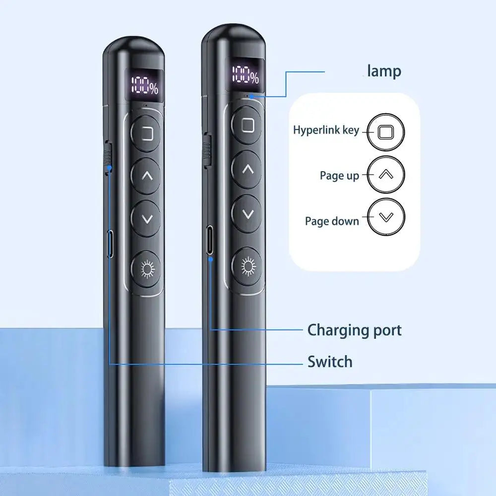Plugwell™ Wireless Presentation Clicker & USB Laser Pointer PPT Presenter Pen