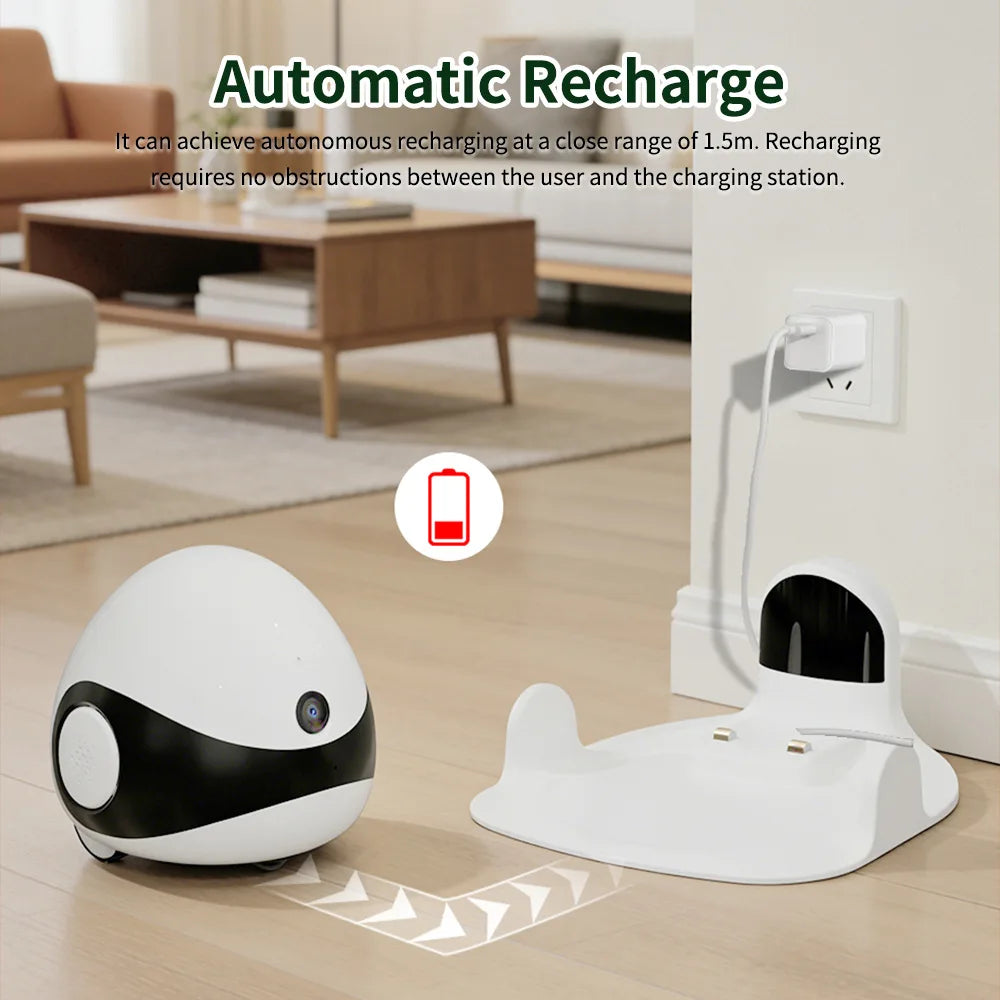 Baby WIFI 2MP Camera Robot for Dog Cat Baby 1080P Wifi 2.4G 360° Home Pet Camera Startlight Night Vision CCTV Pet Camera