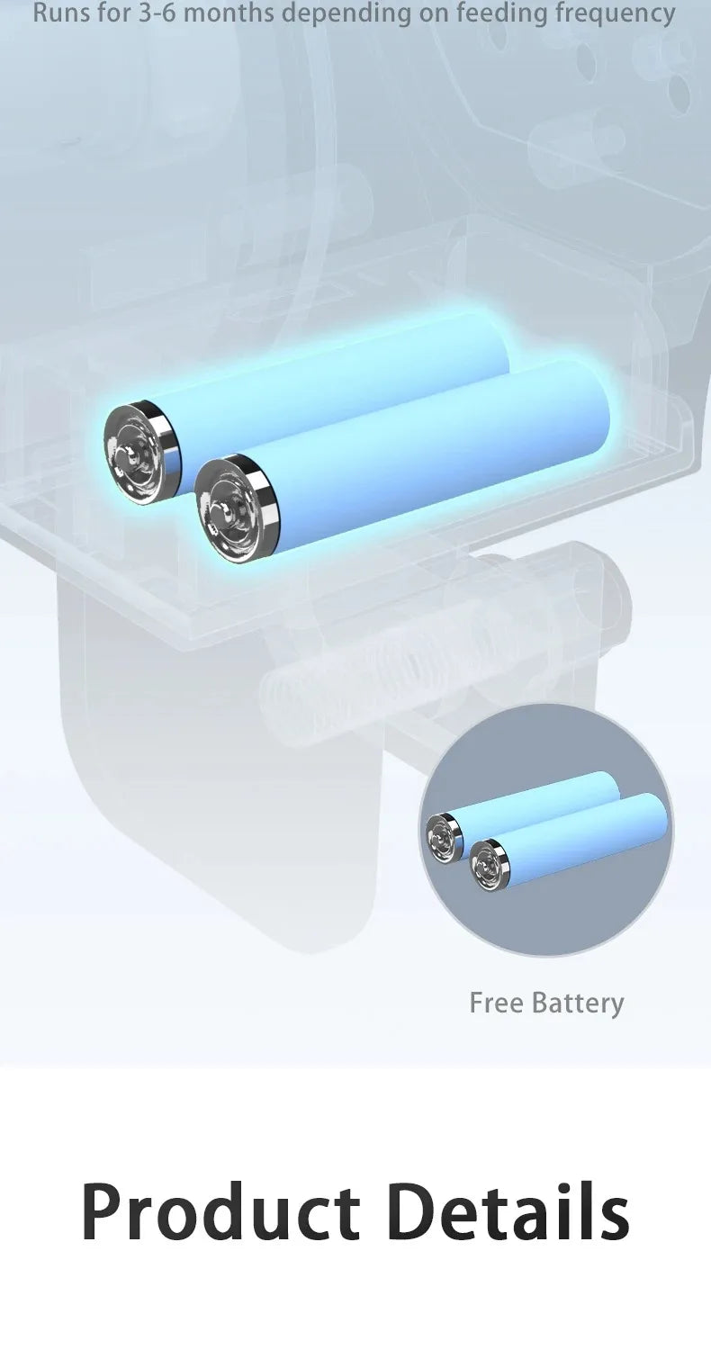 Plugwell™ Automatic Fish Feeder | IP66 Waterproof Timer & Food Dispenser for Fish Tanks & Turtles