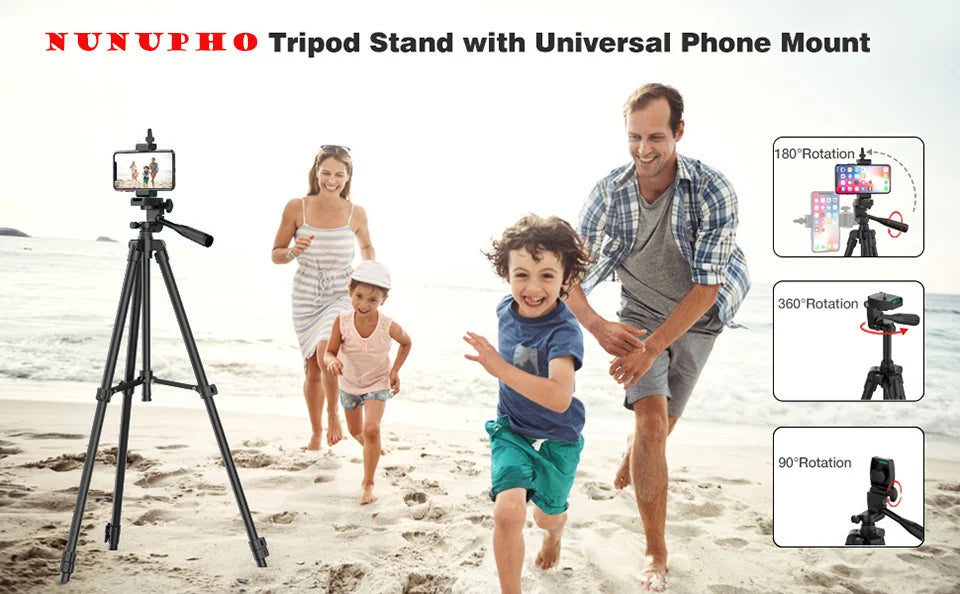 Universal Phone Extendable Tripod DSLR Camera Lightweight Photography With Bluetooth Remote Control For Mobile Phone Camera Live