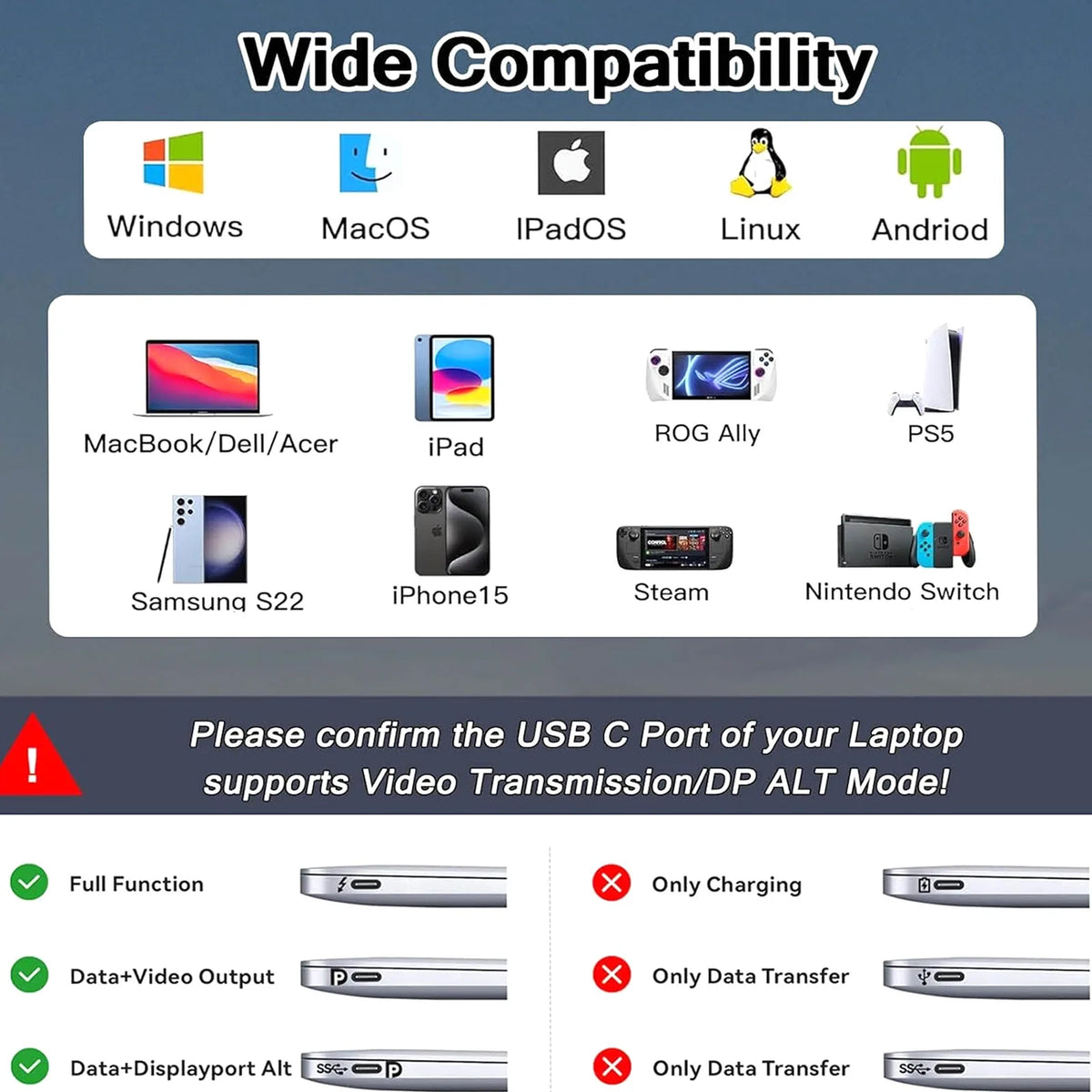 Plugwell™ 8-in-1 Type-C USB Hub & 4K HDMI Adapter