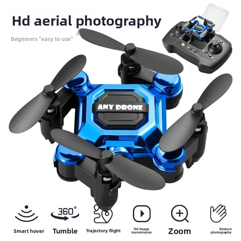 Mini-Klappdrohne, ferngesteuertes Fluggerät, Quadcopter für Luftaufnahmen, Spielzeug, klein, stoßfester Hubschrauber