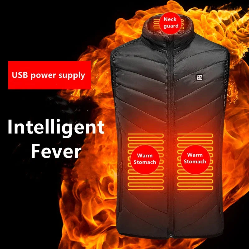 Plugwell™ 21-Zone Heated Vest | USB Graphene Electric Heating Jacket for Men & Women