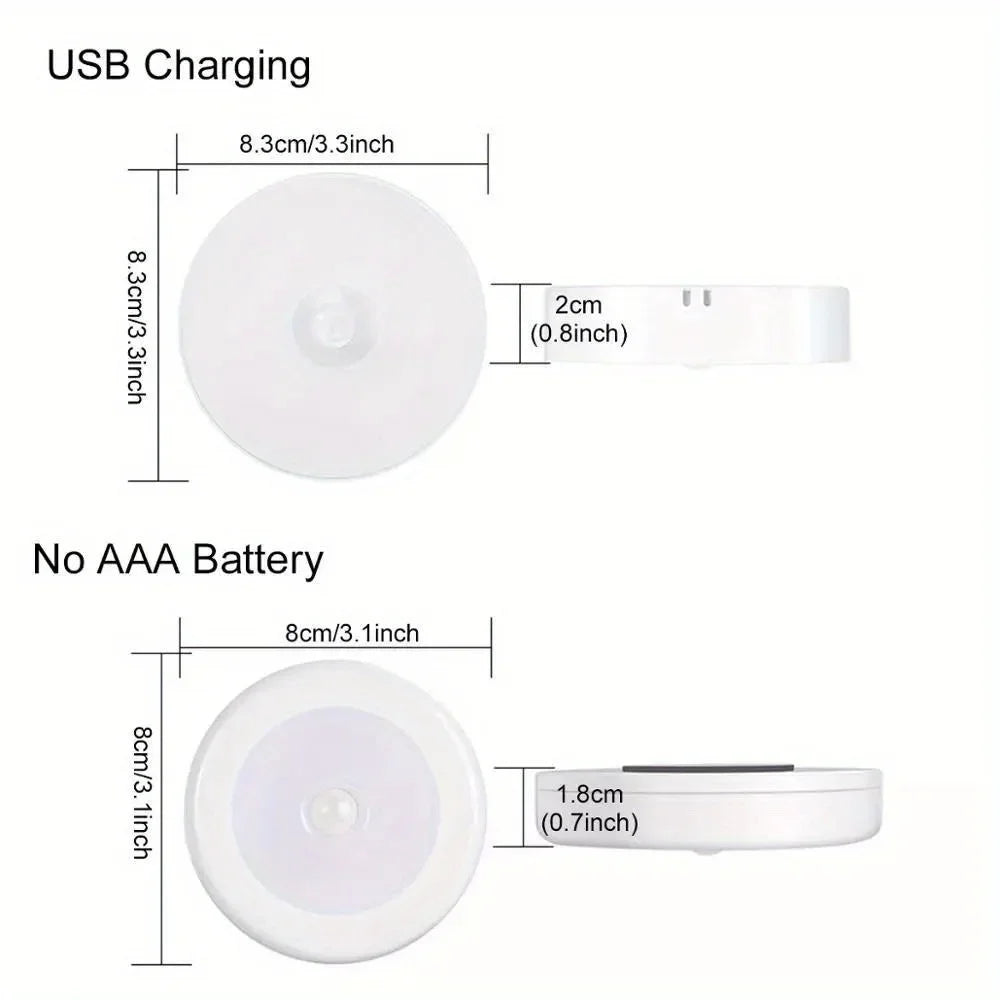 Plugwell™ Kabelloses LED-Nachtlicht mit Bewegungssensor & Magnetleuchte