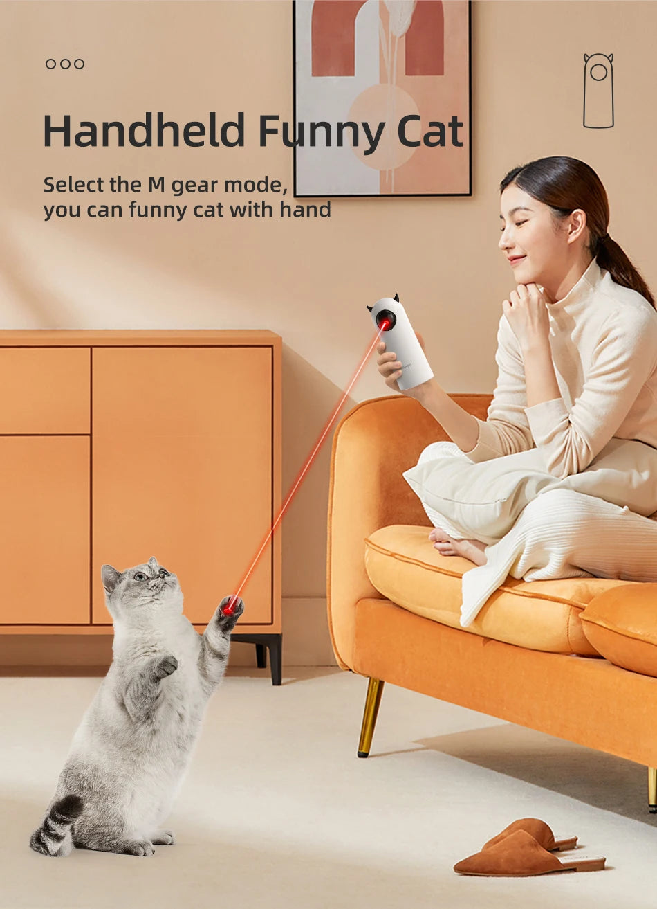 Plugwell™ Smart Automatic Laser Cat Toy & Interactive Pet Teaser