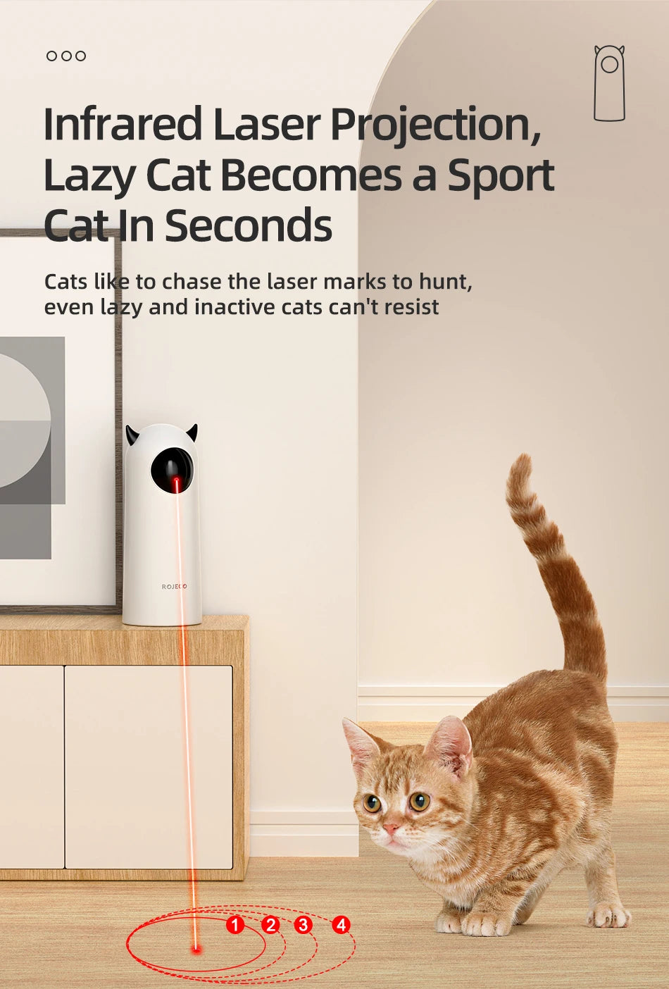 Plugwell™ Smart Automatic Laser Cat Toy & Interactive Pet Teaser