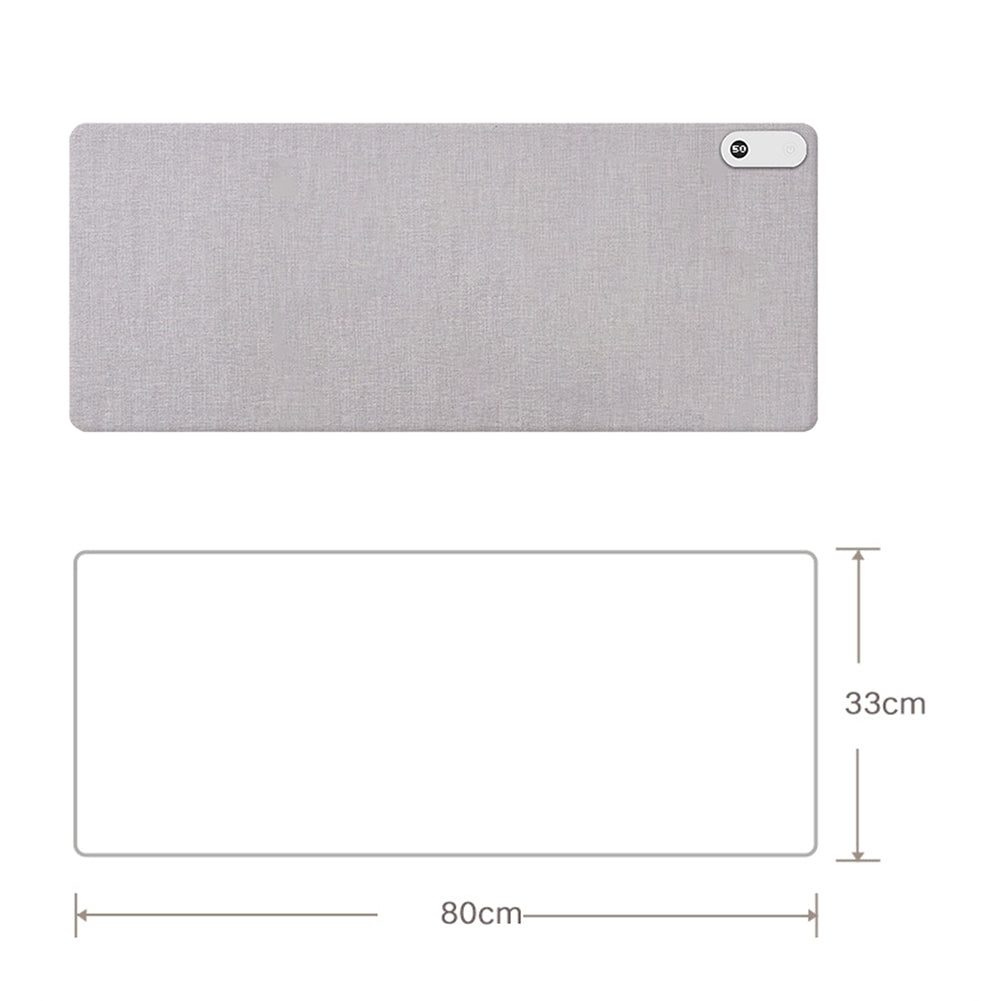 80*33cm Mouse Heating Table Pads 3-Temperature Control Winter Office Hand Warmer Large Game Mousepad Student Writing Warm Hand