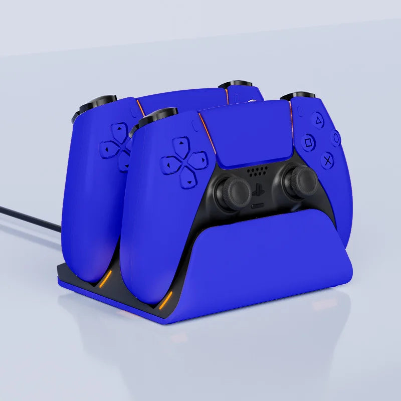 Schnelllade-Dock für PS5-Controller, kabellose Dual-Controller-Ladestation, Ladeständer-Zubehör für PlayStation 5