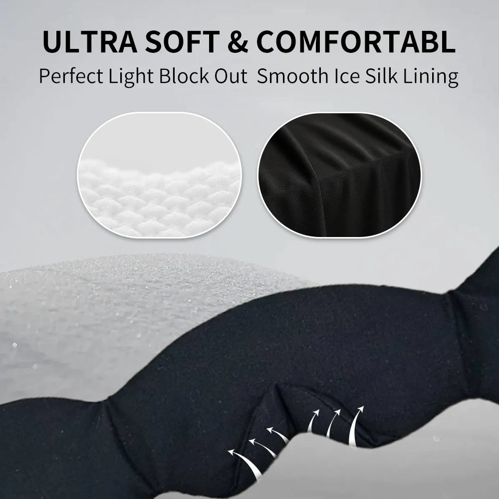 Mascherina per dormire morbida Bluetooth Plugwell™ con altoparlanti e microfono integrati