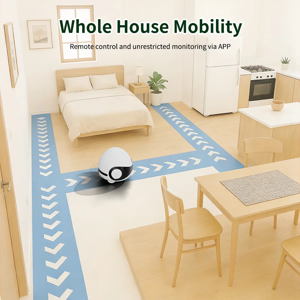 Baby WIFI 2MP Camera Robot for Dog Cat Baby 1080P Wifi 2.4G 360° Home Pet Camera Startlight Night Vision CCTV Pet Camera